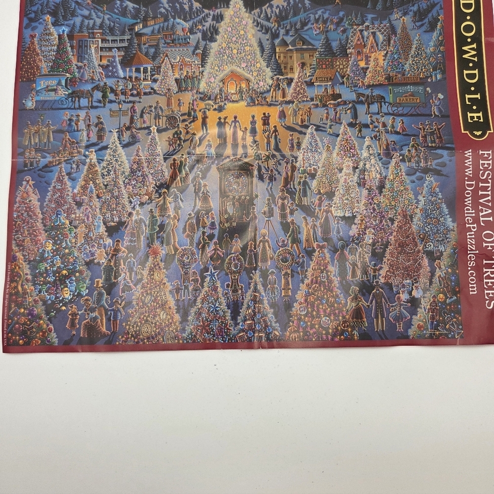 Dowdle Festival of Trees 500 Piece Jigsaw Puzzle USA Made - Picture 11 of 11